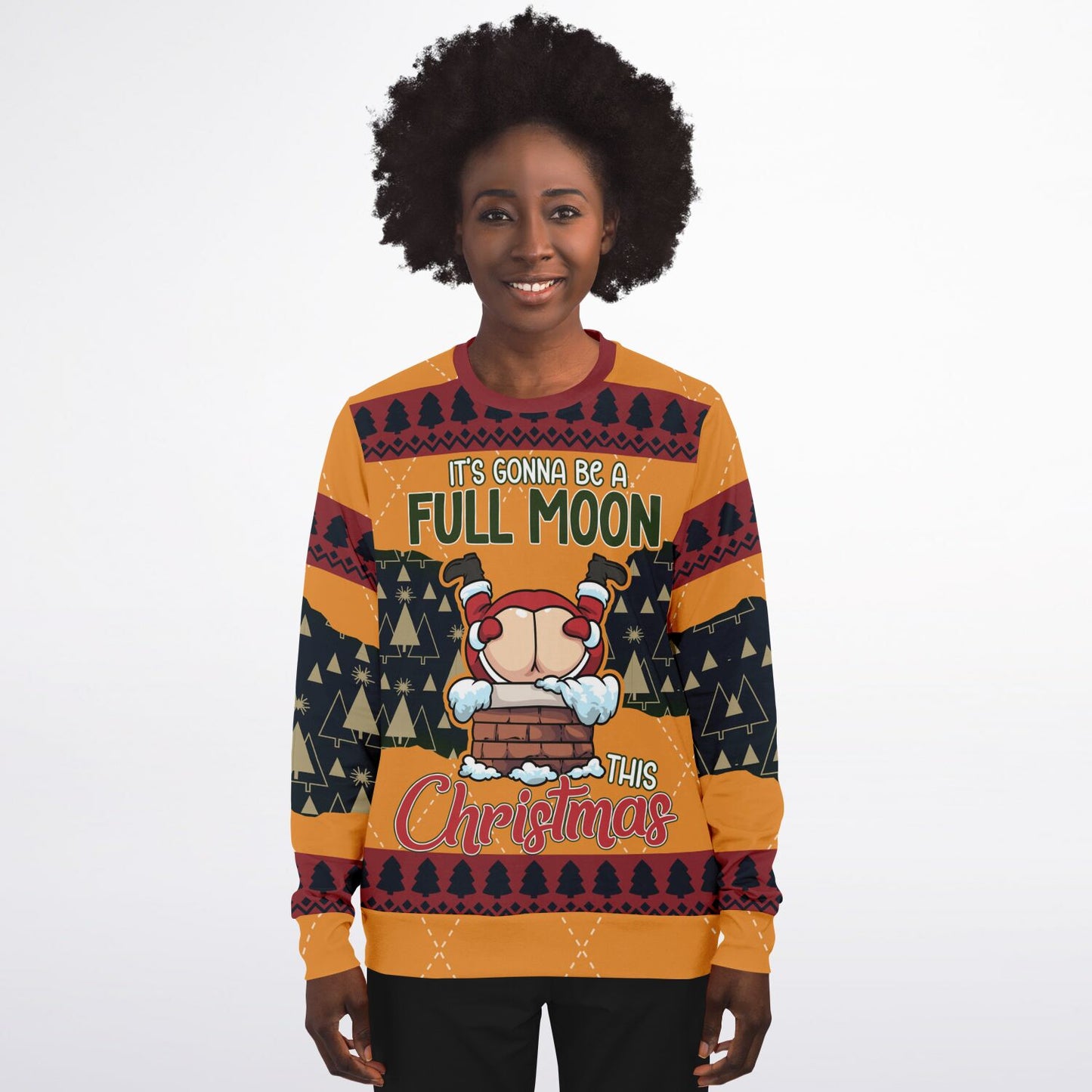 “Full Moon This Christmas” Funny Christmas Sweatshirt