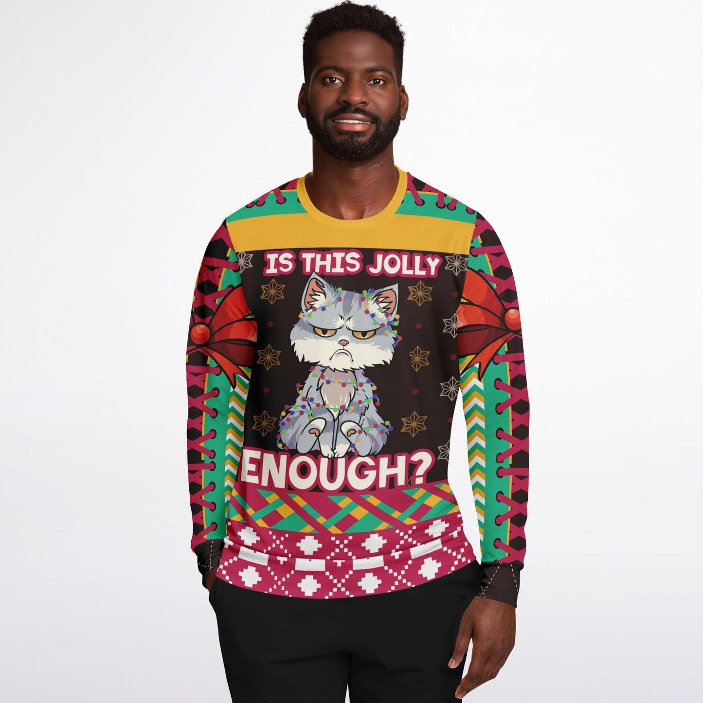 “Is This Jolly Enough?” Grumpy Cat Christmas Sweatshirt