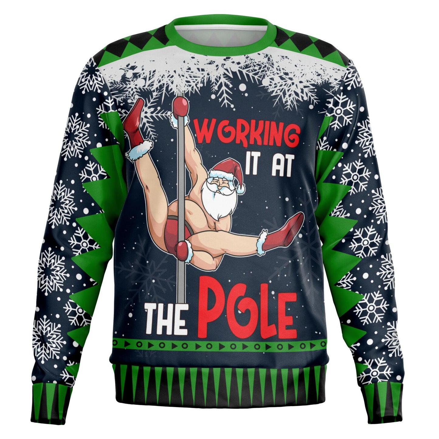 “Working It at the Pole” Funny Christmas Sweatshirt