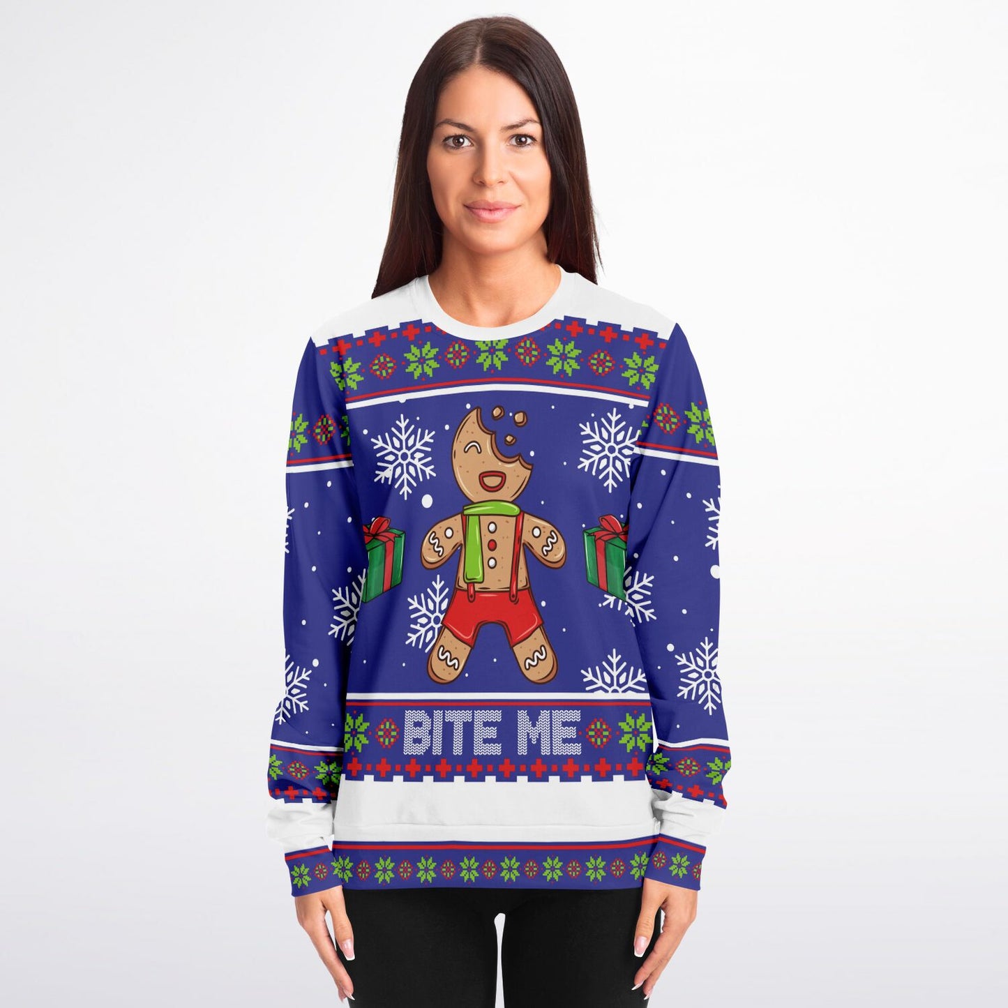 Bite me Ugly Christmas Sweatshirt