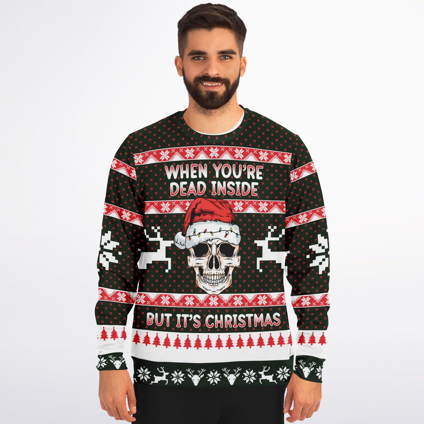 When you're dead inside Ugly Christmas Sweatshirt