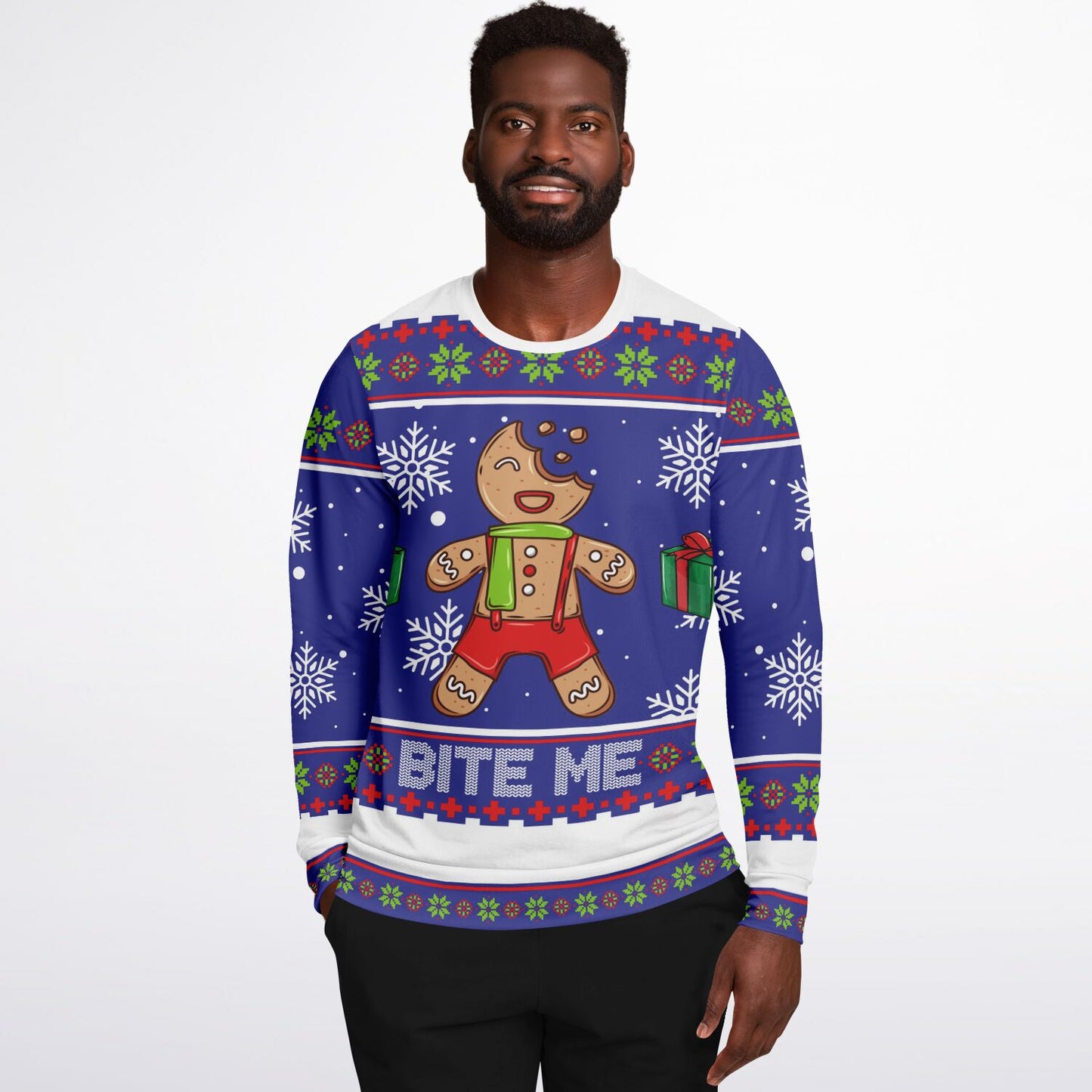 Bite me Ugly Christmas Sweatshirt