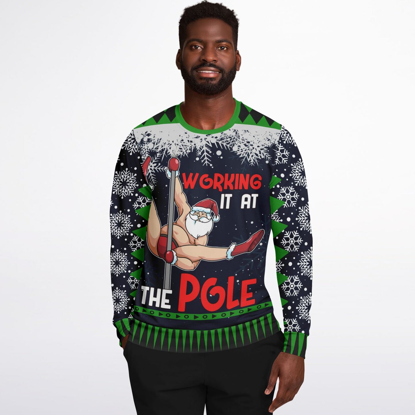 “Working It at the Pole” Funny Christmas Sweatshirt