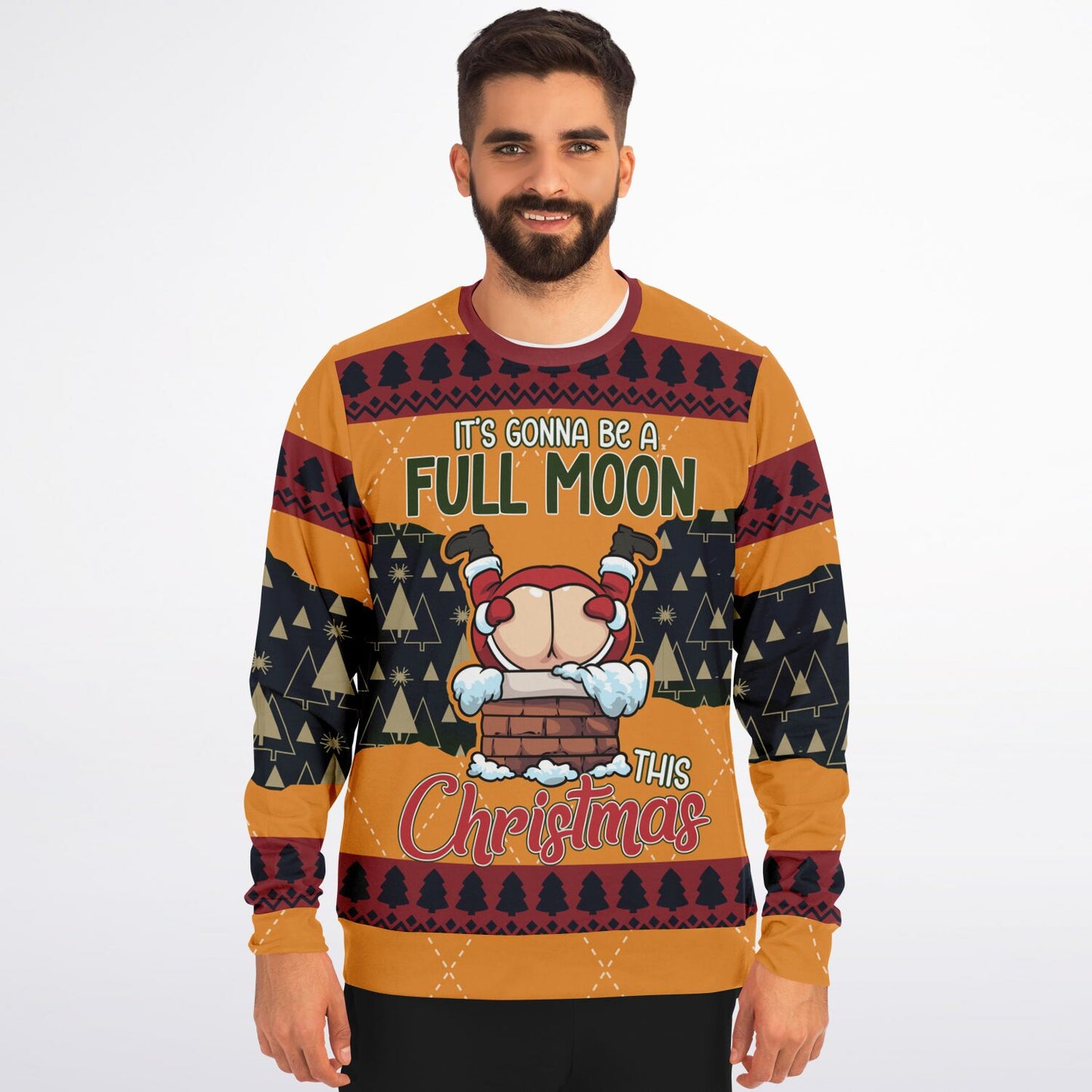 “Full Moon This Christmas” Funny Christmas Sweatshirt