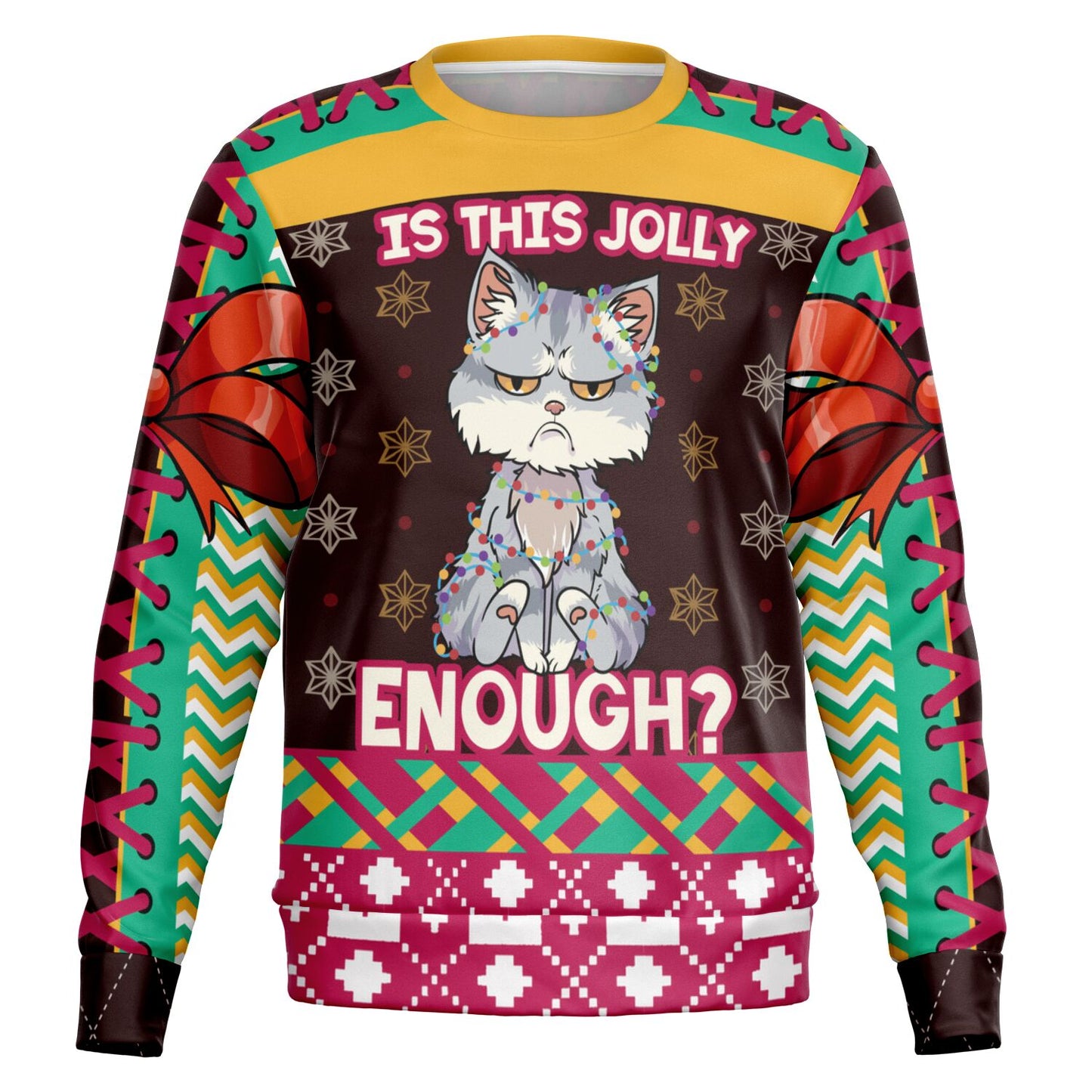 “Is This Jolly Enough?” Grumpy Cat Christmas Sweatshirt