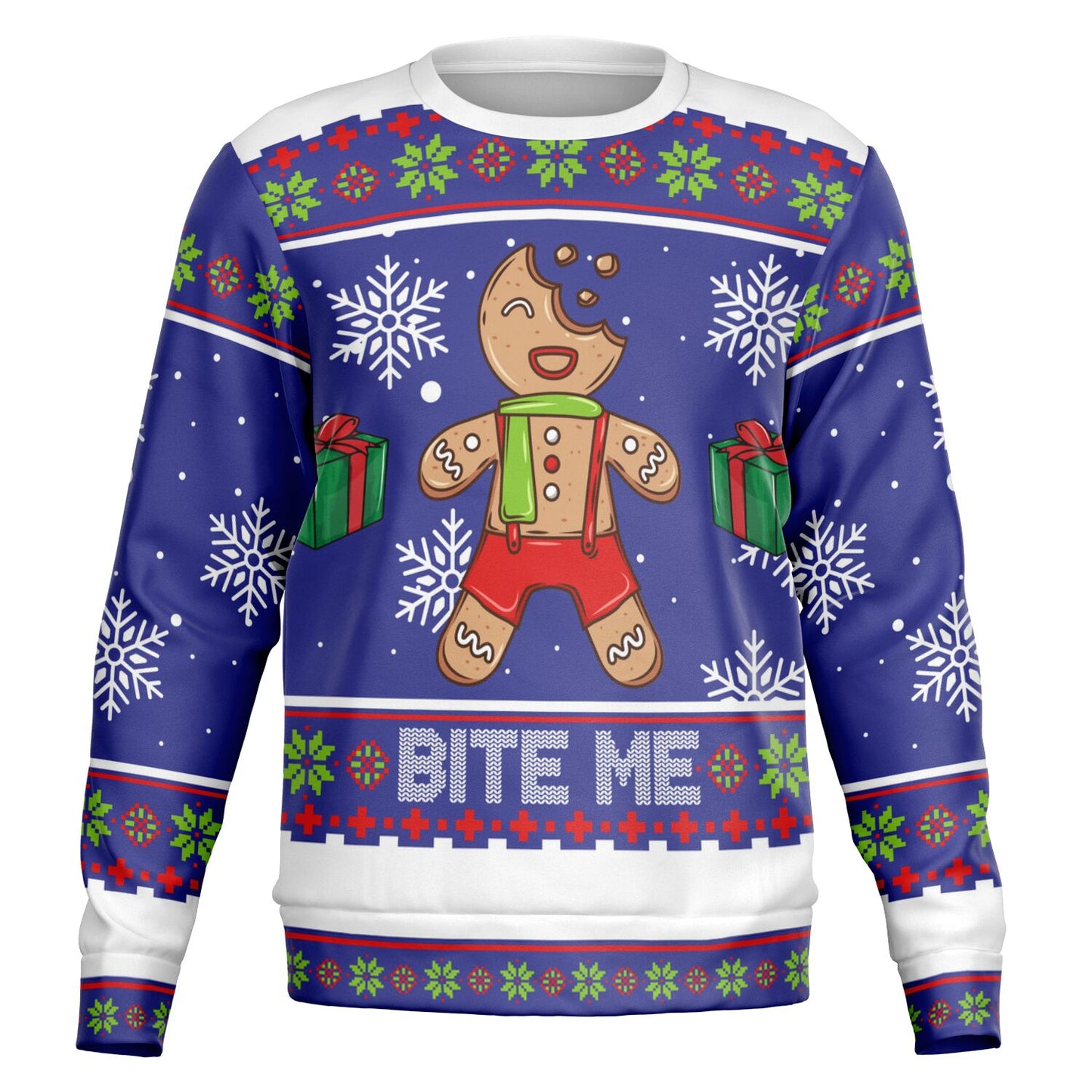 Bite me Ugly Christmas Sweatshirt